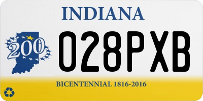 IN license plate 028PXB