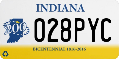 IN license plate 028PYC