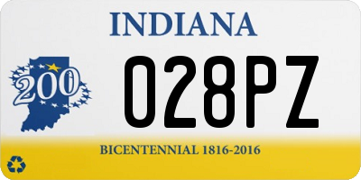 IN license plate 028PZ
