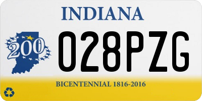IN license plate 028PZG
