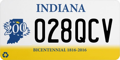 IN license plate 028QCV