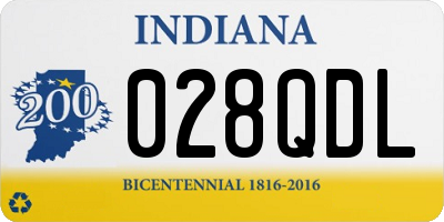 IN license plate 028QDL