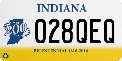 IN license plate 028QEQ