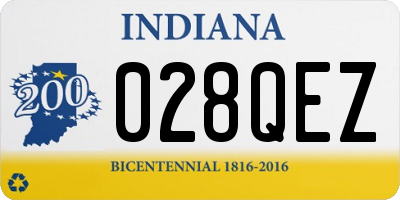 IN license plate 028QEZ