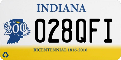 IN license plate 028QFI