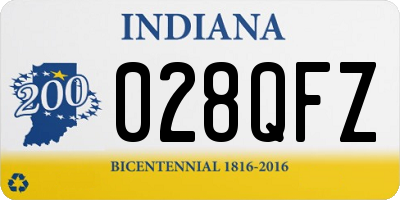IN license plate 028QFZ
