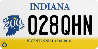 IN license plate 028QHN