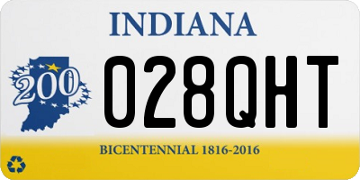 IN license plate 028QHT