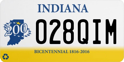 IN license plate 028QIM