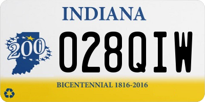 IN license plate 028QIW