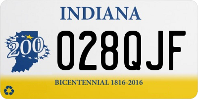 IN license plate 028QJF