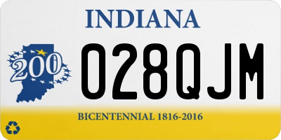 IN license plate 028QJM