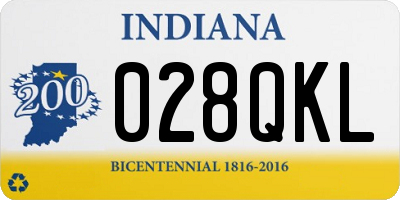 IN license plate 028QKL