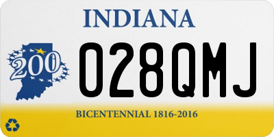 IN license plate 028QMJ