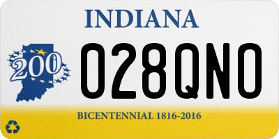 IN license plate 028QNO