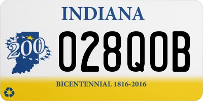 IN license plate 028QOB