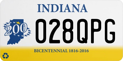 IN license plate 028QPG