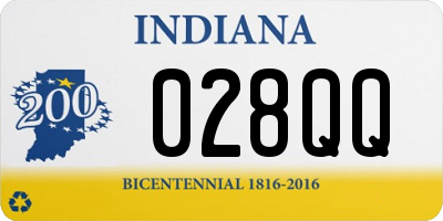 IN license plate 028QQ