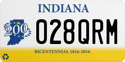 IN license plate 028QRM