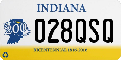 IN license plate 028QSQ
