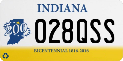IN license plate 028QSS
