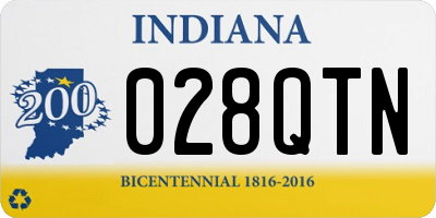IN license plate 028QTN