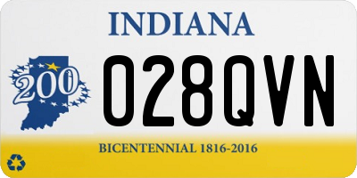 IN license plate 028QVN