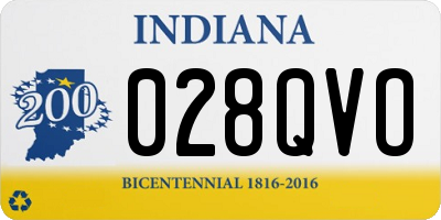 IN license plate 028QVO