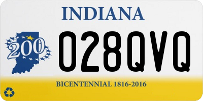 IN license plate 028QVQ