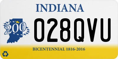 IN license plate 028QVU