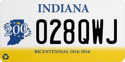 IN license plate 028QWJ