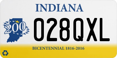 IN license plate 028QXL