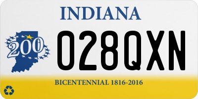 IN license plate 028QXN