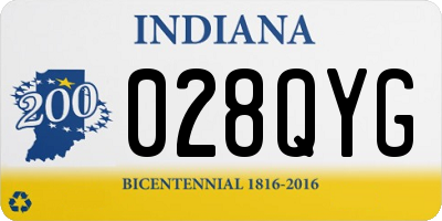 IN license plate 028QYG