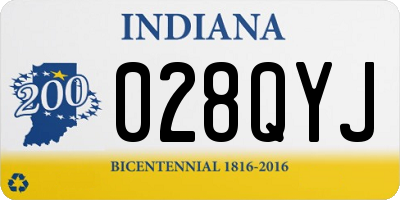 IN license plate 028QYJ