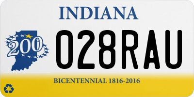 IN license plate 028RAU