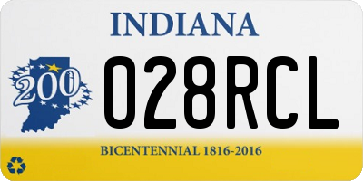 IN license plate 028RCL