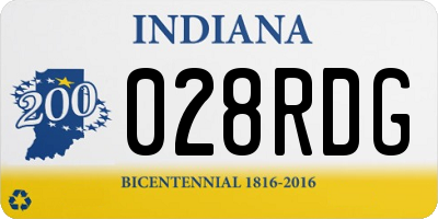 IN license plate 028RDG