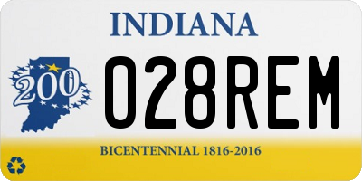 IN license plate 028REM