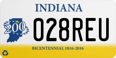 IN license plate 028REU