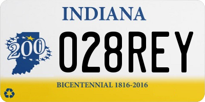 IN license plate 028REY