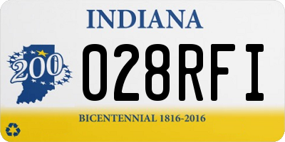 IN license plate 028RFI