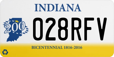 IN license plate 028RFV