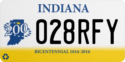 IN license plate 028RFY