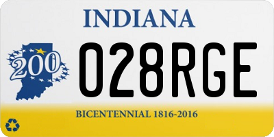 IN license plate 028RGE