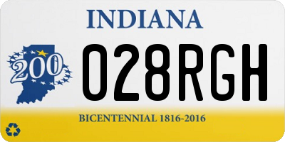 IN license plate 028RGH