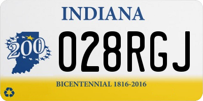 IN license plate 028RGJ
