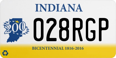 IN license plate 028RGP