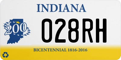 IN license plate 028RH