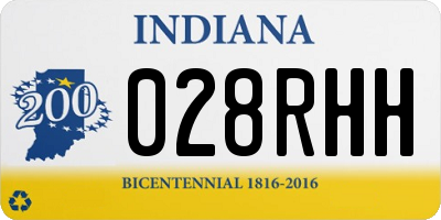 IN license plate 028RHH